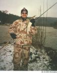 Prvni uvlacena parma,Berounka,26.12.2002.