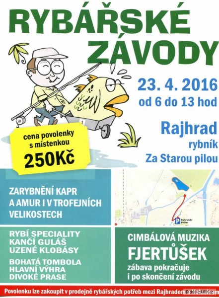rybářské závody v RAJHRADĚ