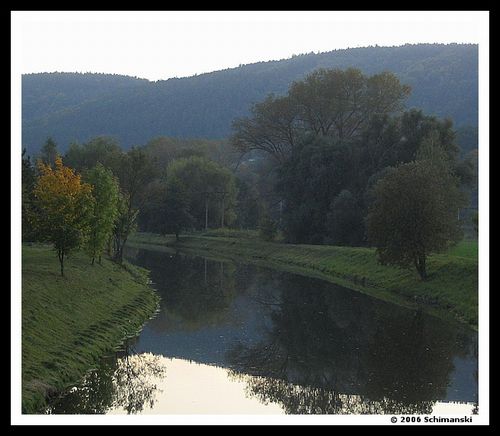 Svitava nad splavem v Blansku