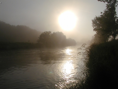 V�chod slunce na Dyji