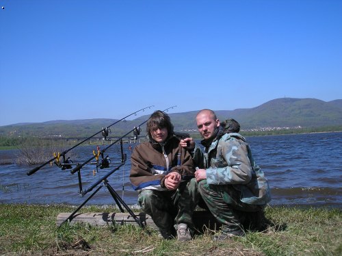 S kolegou z na�eho Carpteamu Maniac 