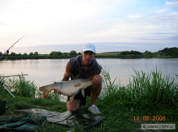kapr 83 cm a 9,5 kg zdolan na boilie Bentos-Mu�le