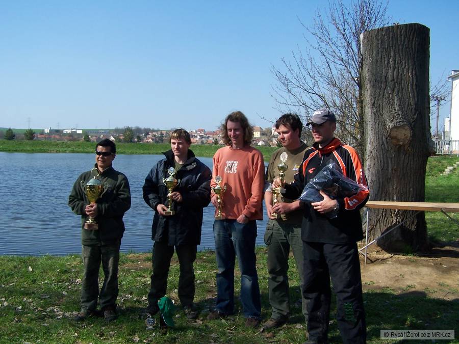 Vítězové Jarních rybářských závodů - Žerotice, 17.4.2010