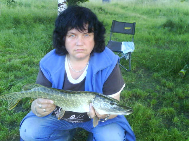 štika63cm,1,80kg chzcena 19.6.2010