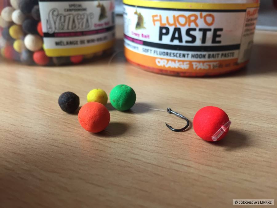 Mini boilies + fluo pasta