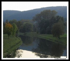 Kliknutím fotografii zvětšíte Svitava nad splavem v Blansku