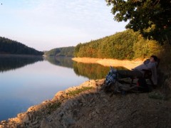 Kliknutím fotografii zvětšíte Svítání na Dalešické 25.8.2007