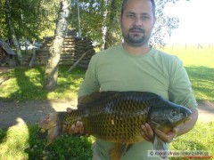 Kliknutím fotografii zvětšíte To je on, kapr 87cm,12kg-vrácen vodě
