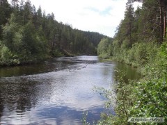 eka Lemenjoki, severn Finsko.