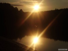 Kliknutím fotografii zvětšíte Orlík při západu slunce
