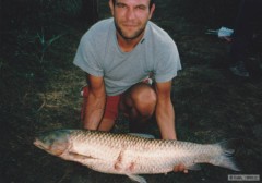 Kliknutím fotografii zvětšíte muj rekord Amur 100cm 10,5kg
