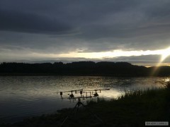 zapad slunce nad Lipnem
