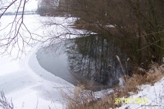 Kliknutím fotografii zvětšíte Zima na bagru u Mohelnice