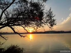 V�chod slunce na Litick� p�ehrad�