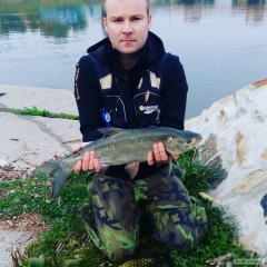 Muj prvni bolen(56cm)na wobler.