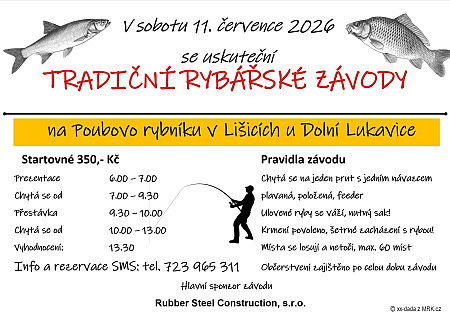 Letní rybářské závody v Lišicích
