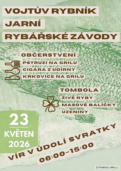 Jarní rybářské závody na Vojtově rybníku