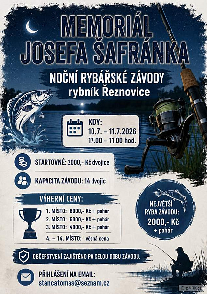 Obsazeno Noční rybářské závody Řeznovice
