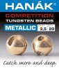 HANK COMPETETION Tungstenov hlaviky Metallic Rov Zlato - 2.0mm 