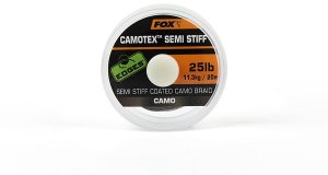 Fox Ztužená šňůrka Edges Camotex Semi Stiff Camo 20m - 20lb 