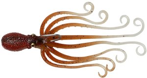 Savage Gear Gumová Nástraha 3D Octopus Brown Glow-10 cm 35 g