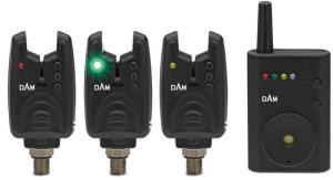 DAM Sada Signalizátorů Nano+ Wireless Bite-Alarm Set Green/Red/Yellow 3+1 
