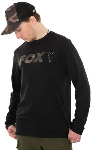 Fox Triko Long Sleeve Black Camo T Shirt - XXXL