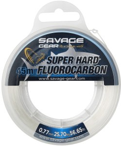 Savage Gear Fluorocarbon Super Hard Clear - 45 m 0,77 mm 25,7 kg