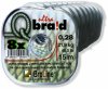 Broline Nvazcov rka Q-braid ultra 8x ern 10/15 m - Prmr: 0,08mm 