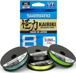 Shimano Spltan ra Kairiki 8 Zelen 150 m - Prmr 0,315 mm / Nosnost 33,5 kg