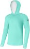 Giants fishing Funk�n� tri�ko s dlouh�m ruk�vem UV50+Hoodie Blue|vel.L 