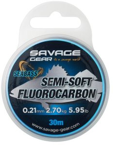 Savage Gear Fluorocarbon Semi-Soft Fluorocarbon Seabass 30m - 0,29mm 