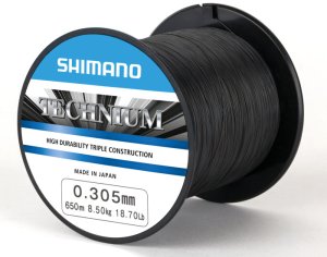 Shimano Vlasec Technium PB Černá-Průměr 0,25 mm / Nosnost 6,1 kg / Návin 300 m